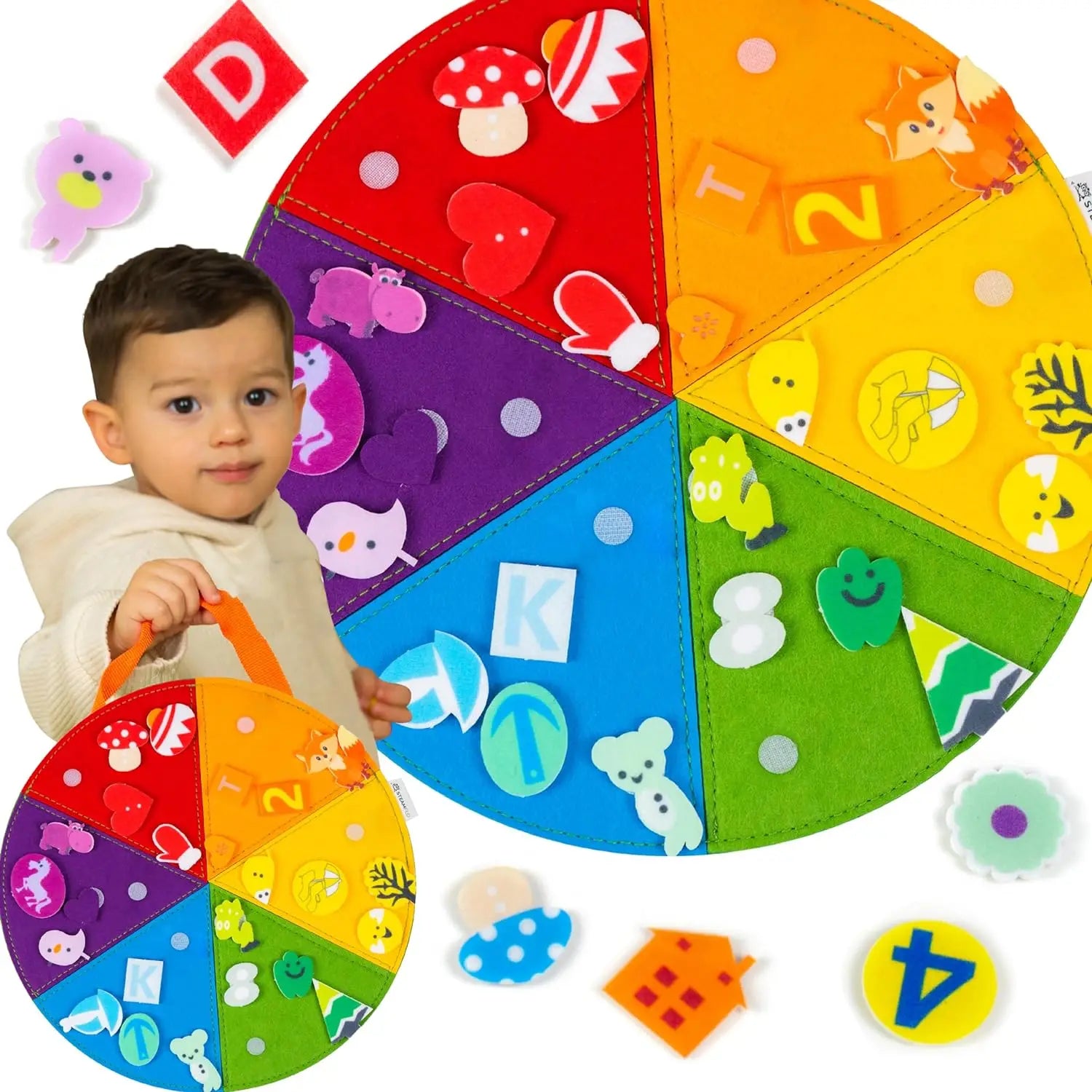 Busy Board for Toddlers Montessori Colors Sorting Sensory Board  Animal Shapes Cognition Early Educational Toys Fine Motor Toys