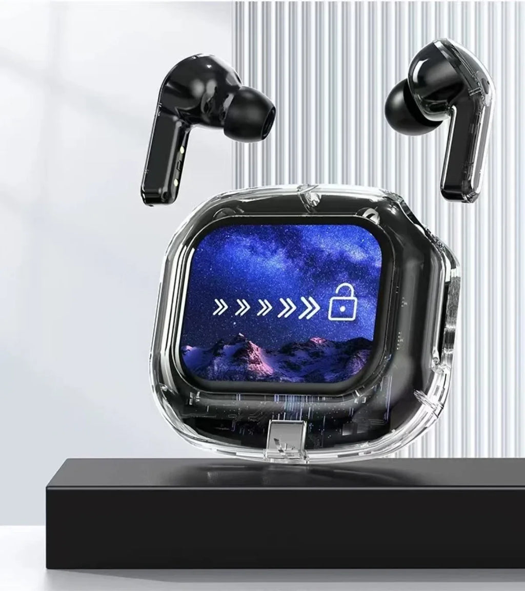 Wireless Bluetooth Headphones,144 Language Real Time Translation Earphone for Business,with Smart Touch Screen HiFi TWS Headset