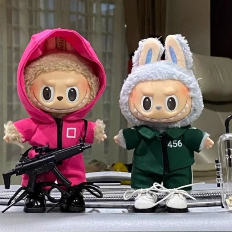 (Clothes Only) Seafood Game Series Doll Clothes for Labubu V1V2V3 Vinyl Doll Baby Clothes DIY Accessories