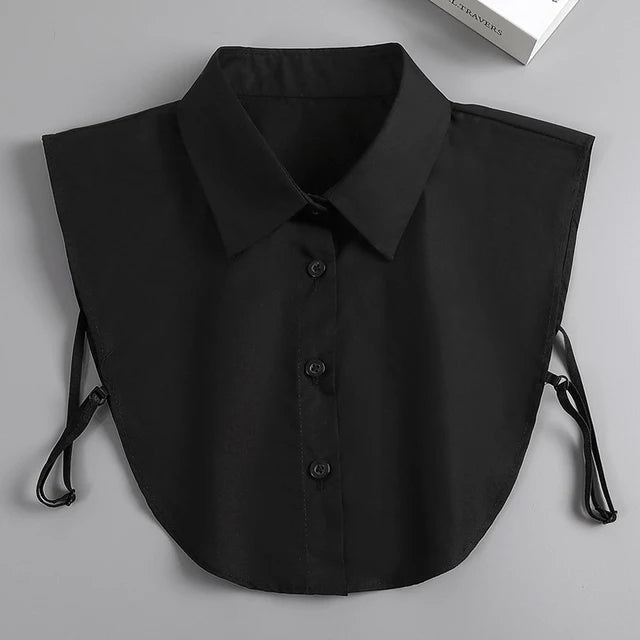 Mode 2025 cravate avant blanc faux col pour les femmes col détachable faux filles Vintage dentelle dames faux col de chemisier