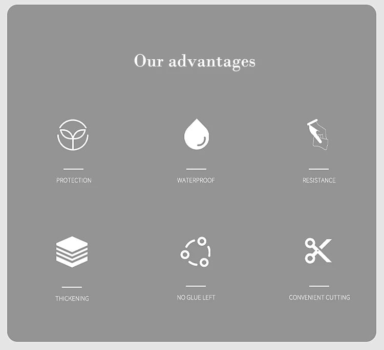 Kitchen Oil-Proof Film Stove Waterproof Moisture-Proof  Wallpaper Countertop Self-Adhesiv Cabinet Renovation Tile Marble Sticker