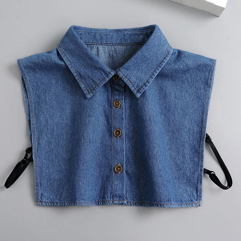 Mode 2025 cravate avant blanc faux col pour les femmes col détachable faux filles Vintage dentelle dames faux col de chemisier