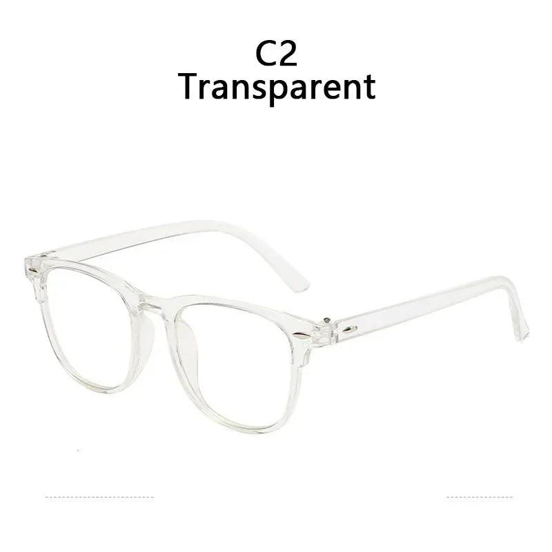 Lunettes d'ordinateur transparentes rétro coréennes pour femmes, Anti-lumière bleue, carrées, blocage optique, 2024