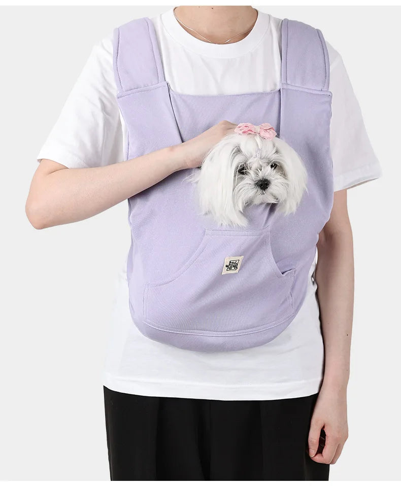 Pet Backpack Outdoor Travel Portable Cat and Dog Strap Bag Cotton Comfortable Handbag Pet Carrying Supplies