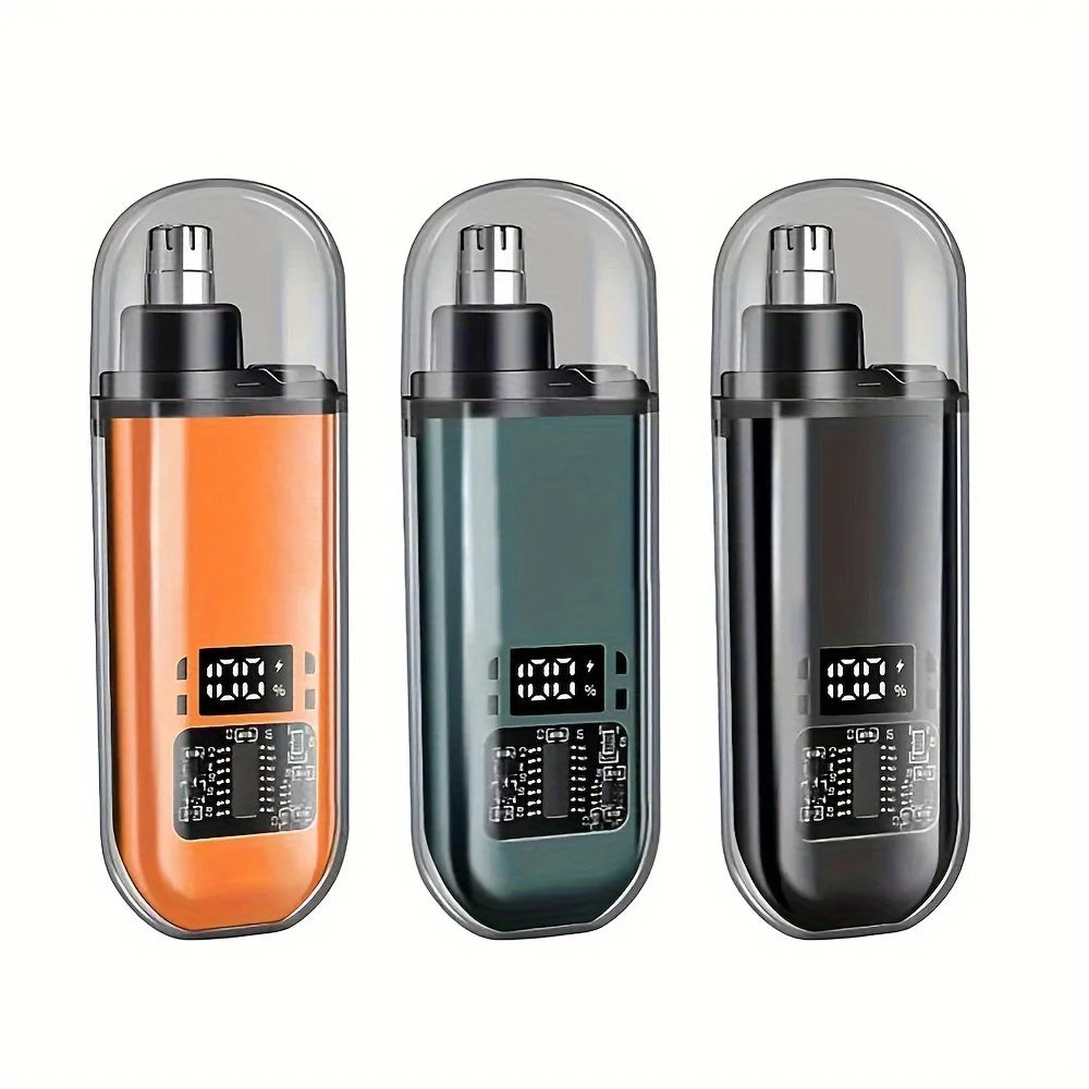 Convient aux hommes, tondeuse à cheveux électrique portable pour le nez et les oreilles avec chargement USB, mini design compact, charge rapide