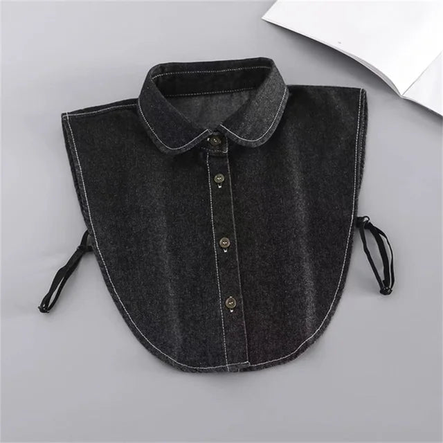 Mode 2025 cravate avant blanc faux col pour les femmes col détachable faux filles Vintage dentelle dames faux col de chemisier