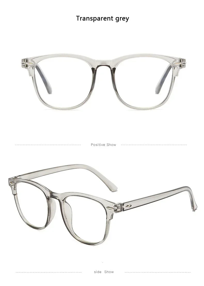 Lunettes d'ordinateur transparentes rétro coréennes pour femmes, Anti-lumière bleue, carrées, blocage optique, 2024