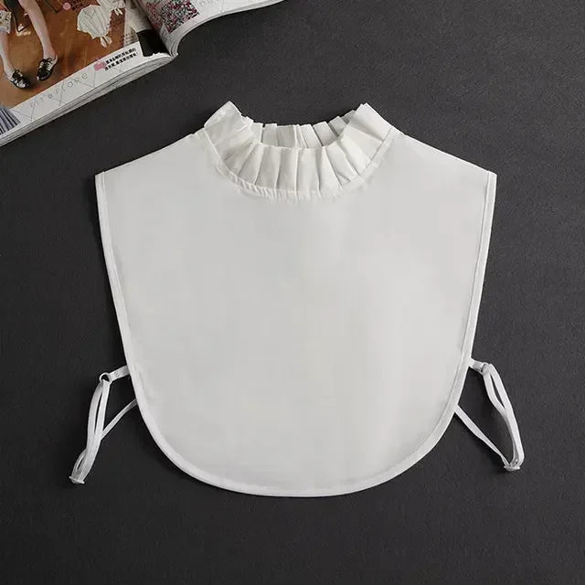 Mode 2025 cravate avant blanc faux col pour les femmes col détachable faux filles Vintage dentelle dames faux col de chemisier