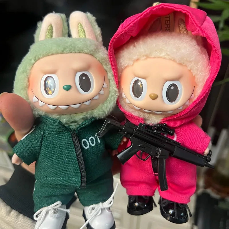 (Clothes Only) Seafood Game Series Doll Clothes for Labubu V1V2V3 Vinyl Doll Baby Clothes DIY Accessories